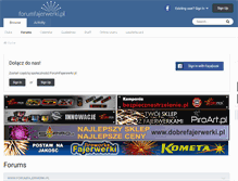 Tablet Screenshot of forumfajerwerki.pl